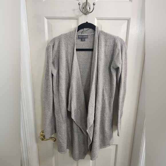 Barefoot Dreams Gray Open Cardigan Size S/M - Picture 1 of 5
